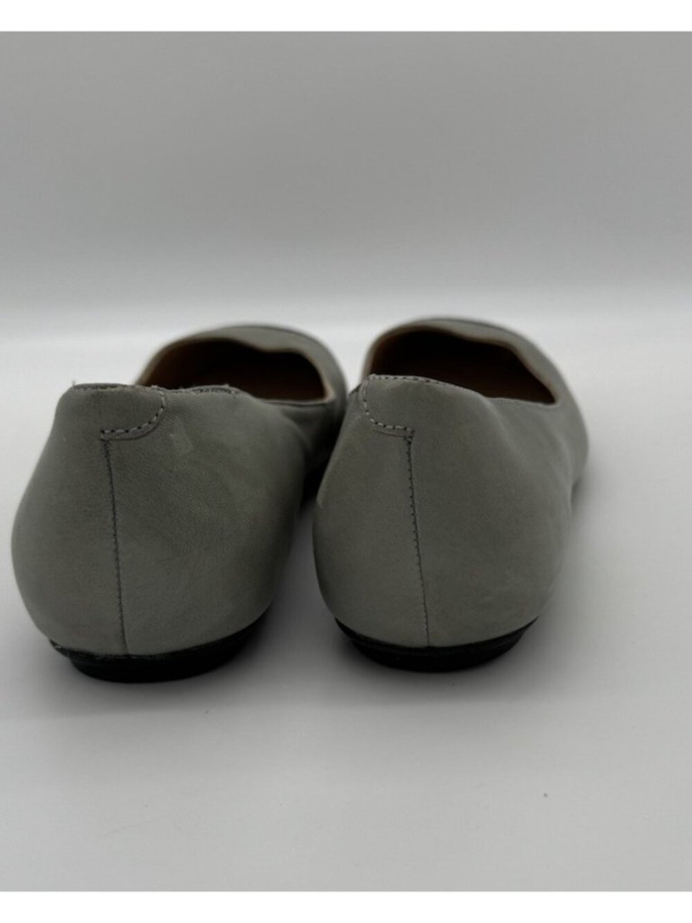 Lands End Women's Captoe Flats Gray Size 9B Business Casual Office Comfort New - Picture 4 of 8